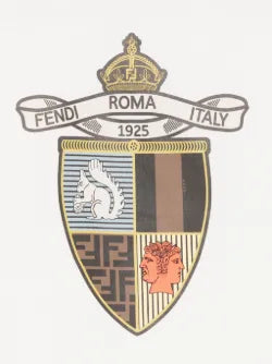 Camiseta júnior de punto blanco con escundo FENDI multicolor para niño