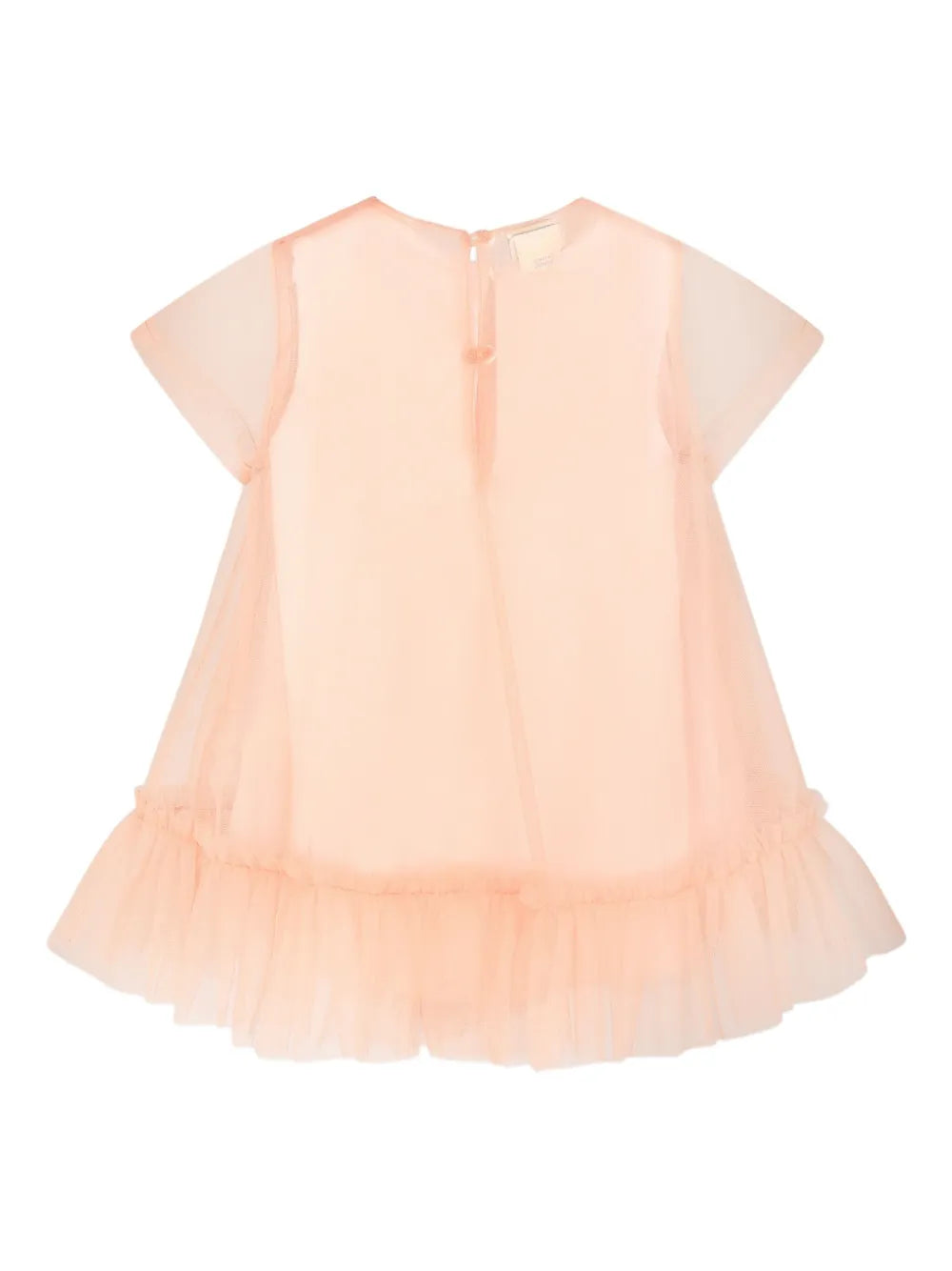 Vestido para bebé niña de tul con logo de la marca Fendi Kids