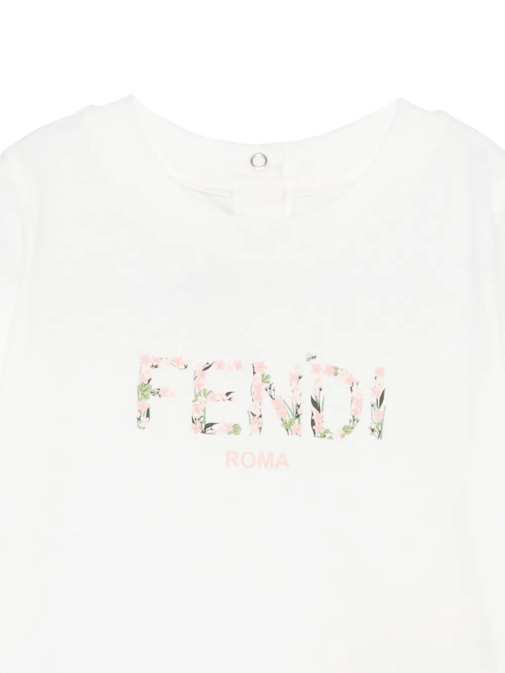 Camiseta para bebé niña con estampado floral multicolor Fendi Kids
