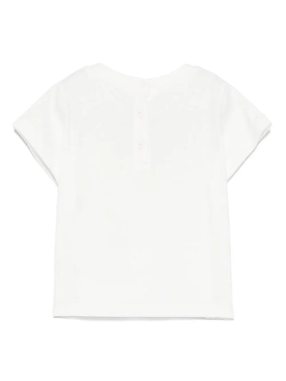 Camiseta para bebé niña con estampado floral multicolor Fendi Kids