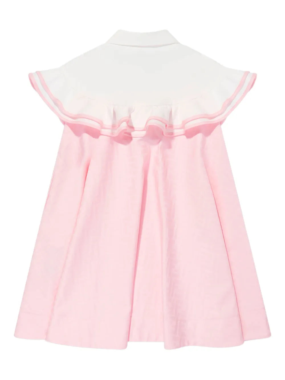 Vestido júnior en tejido jacquard de algodón de la marca Fendi Kids para niña