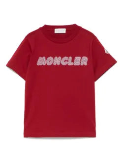 Camiseta de algodón roja MONCLER para niño