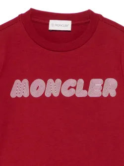 Camiseta de algodón roja MONCLER para niño