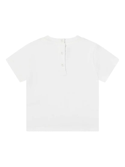 Camiseta blanca para bebé niño de la marca Fendi Kids