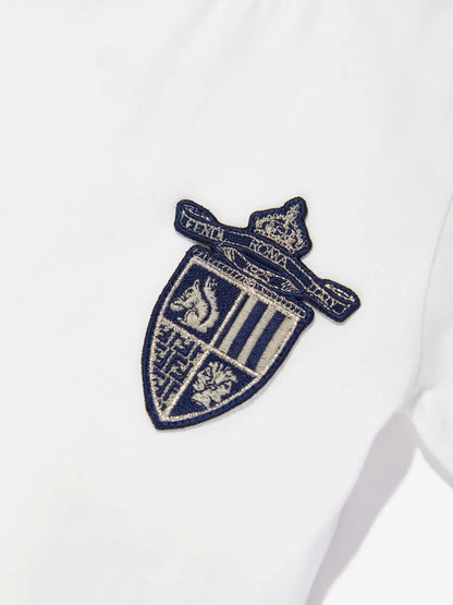 Camiseta blanca para bebé niño de la marca Fendi Kids