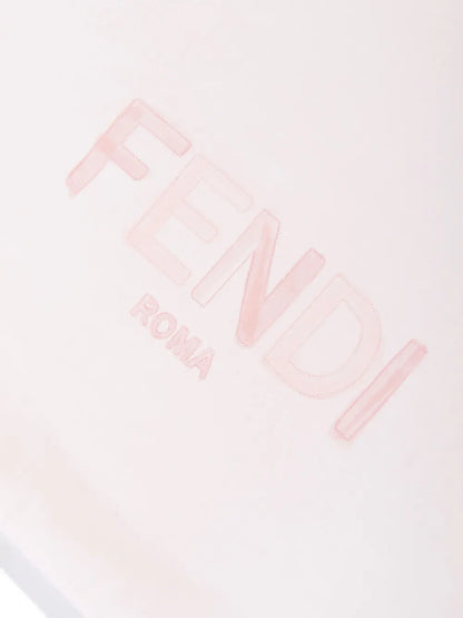 Saco de dormir para bebé niña de punto rosa de la marca Fendi Kids