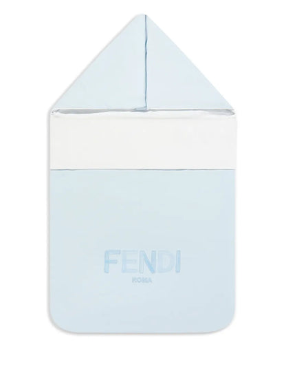 Saco de dormir para bebé niño de punto azul de la marca Fendi Kids