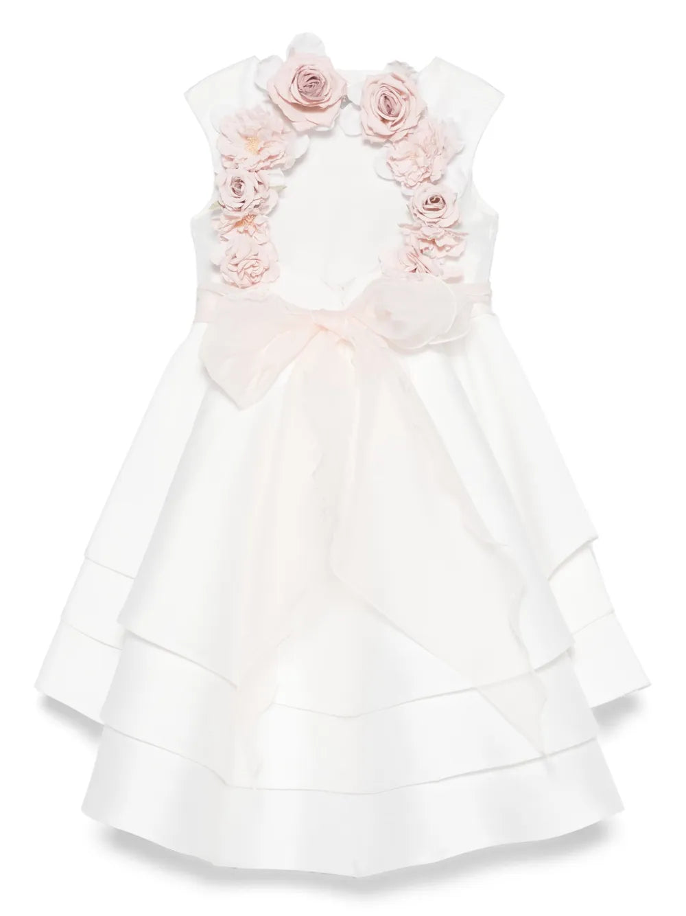 Vestido de ceremonia blanco 269 para niña de la marca MIMILÚ