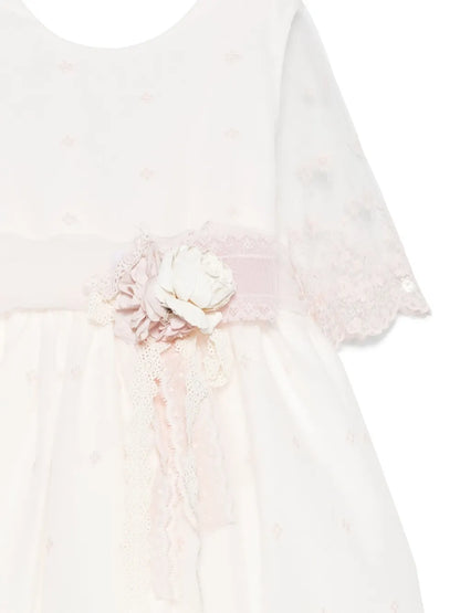 Vestido de ceremonia rosa 274 para niña de la marca MIMILÚ