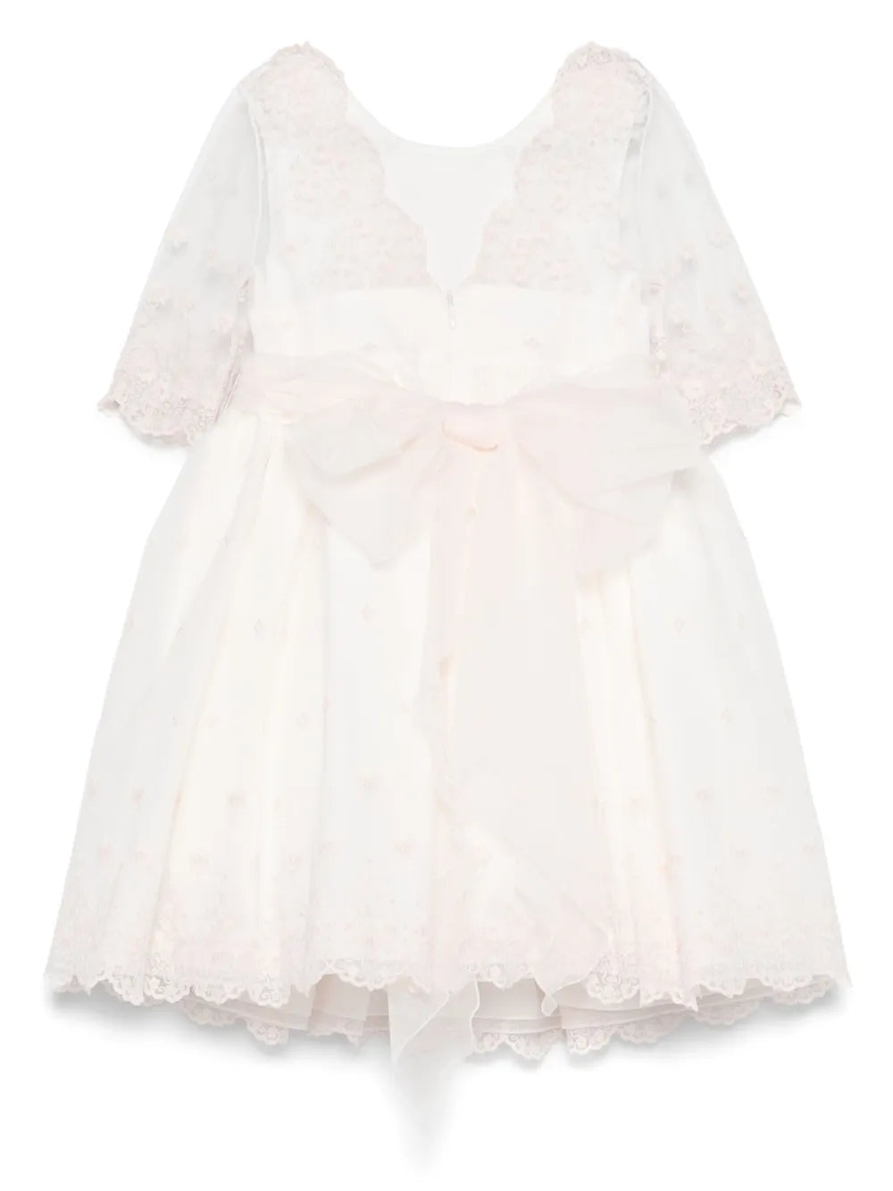 Vestido de ceremonia rosa 274 para niña de la marca MIMILÚ