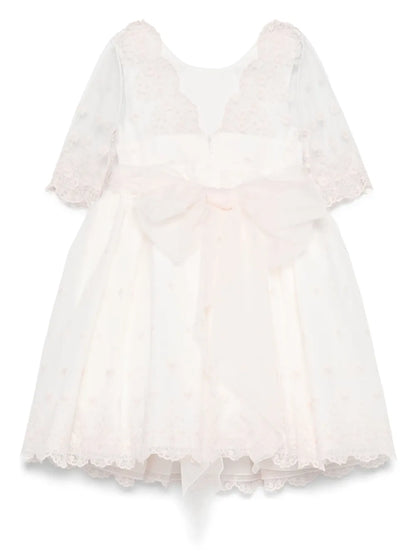 Vestido de ceremonia rosa 274 para niña de la marca MIMILÚ