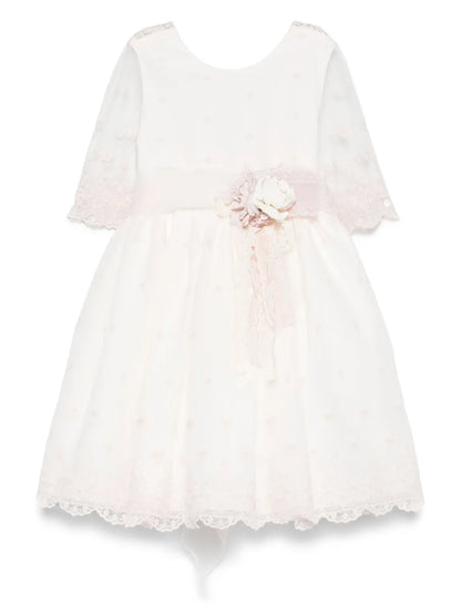 Vestido de ceremonia rosa 274 para niña de la marca MIMILÚ