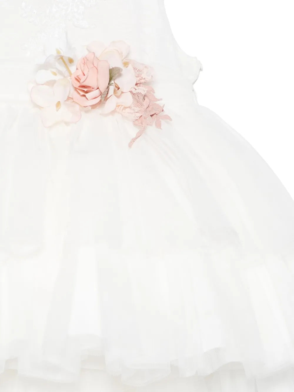 Vestido blanco de ceremonia 162 para bebé niña de la marca MIMILÚ