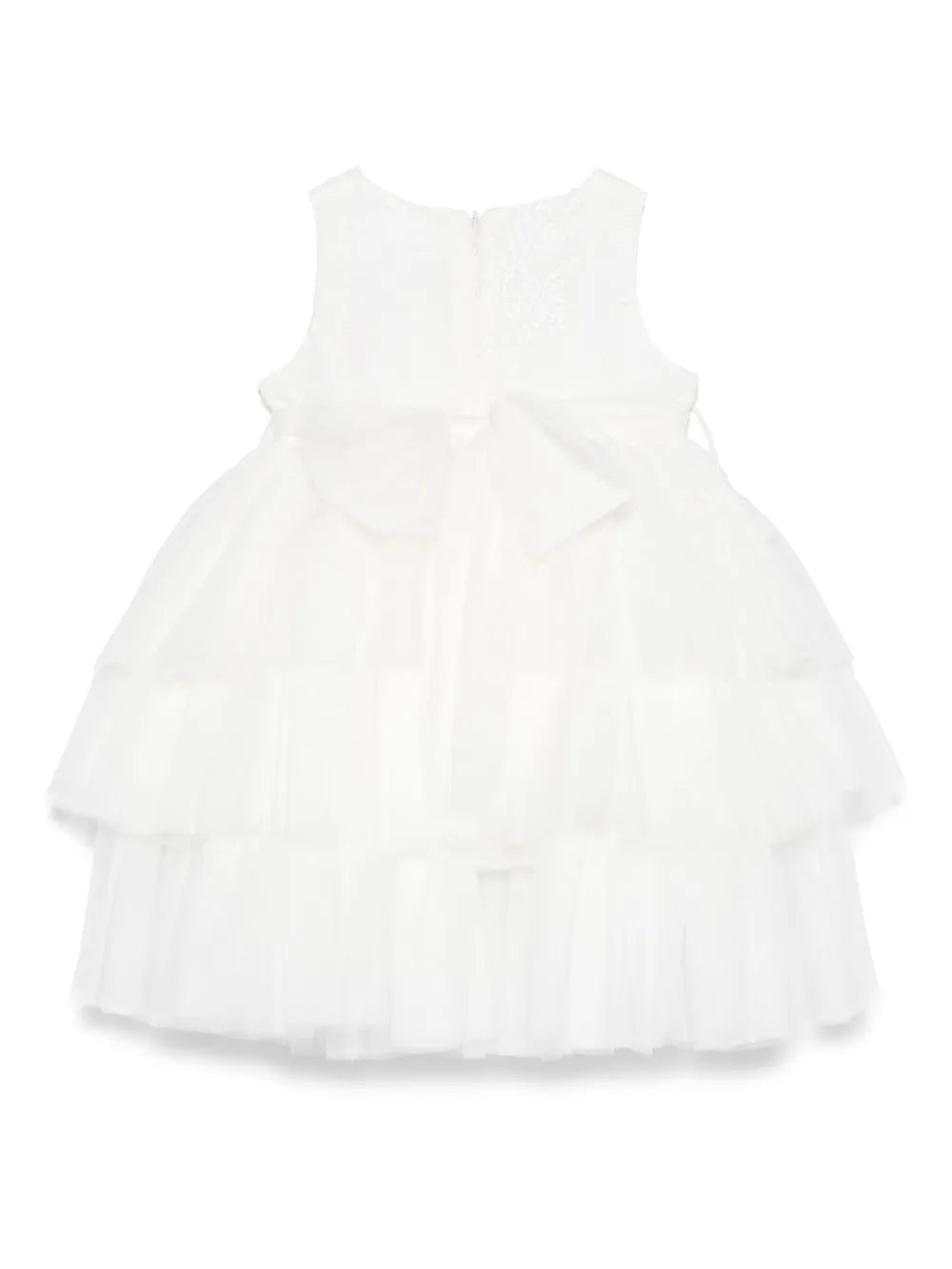 Vestido blanco de ceremonia 162 para bebé niña de la marca MIMILÚ