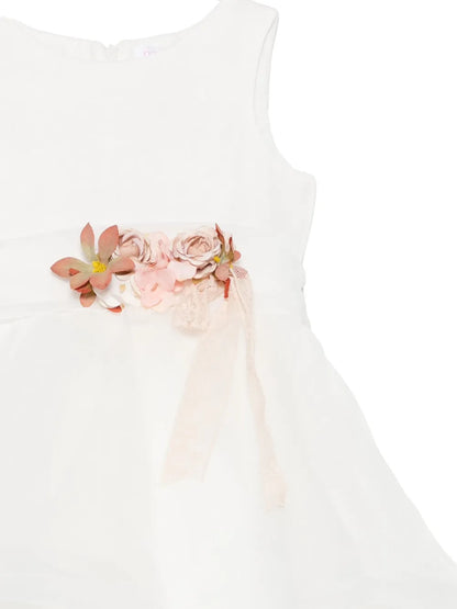 Vestido de ceremonia blanco 207 para niña de la marca MIMILÚ
