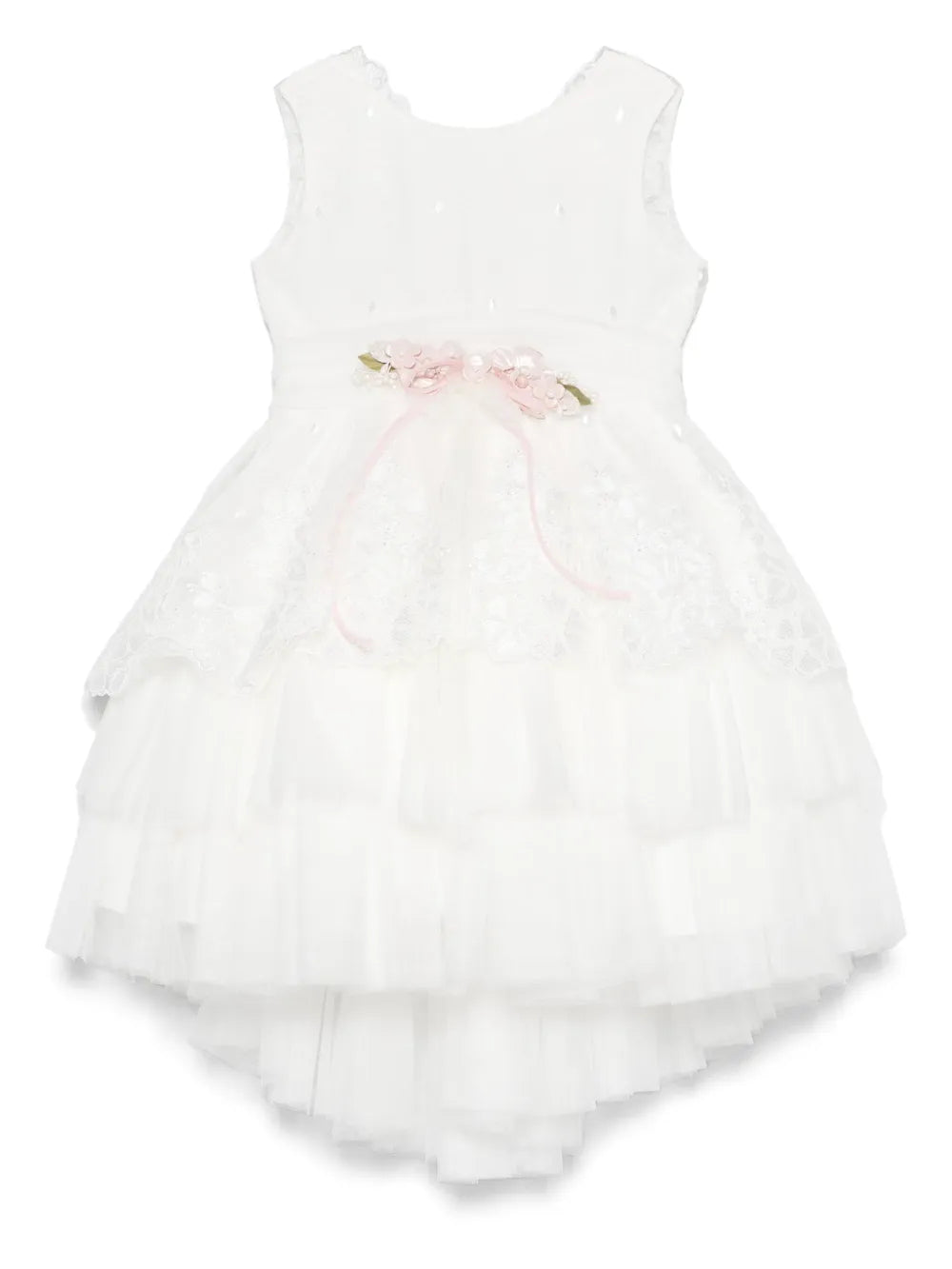 Vestido de ceremonia blanco 273 para niña de la marca MIMILÚ