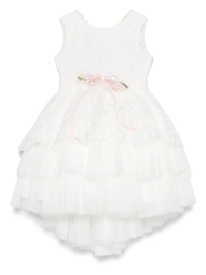 Vestido de ceremonia blanco 273 para niña de la marca MIMILÚ
