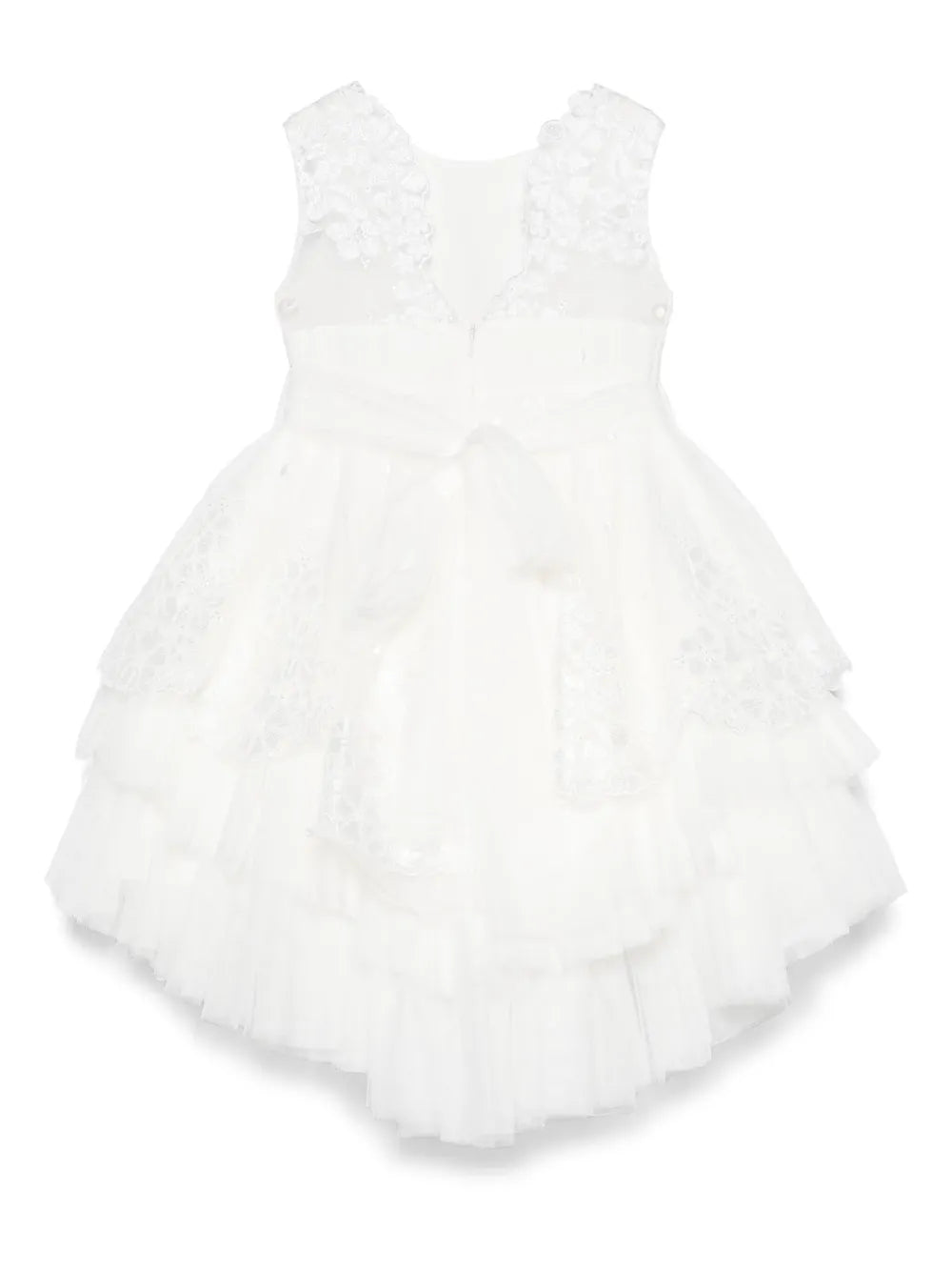 Vestido de ceremonia blanco 273 para niña de la marca MIMILÚ