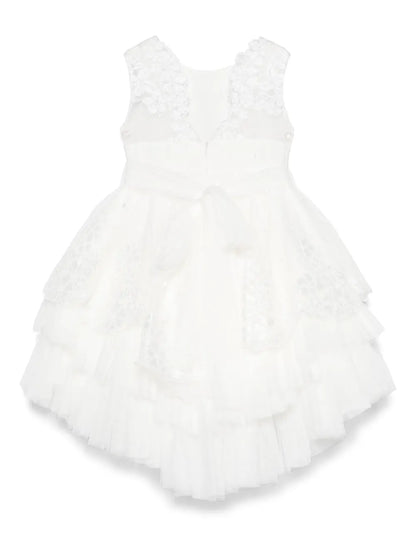 Vestido de ceremonia blanco 273 para niña de la marca MIMILÚ