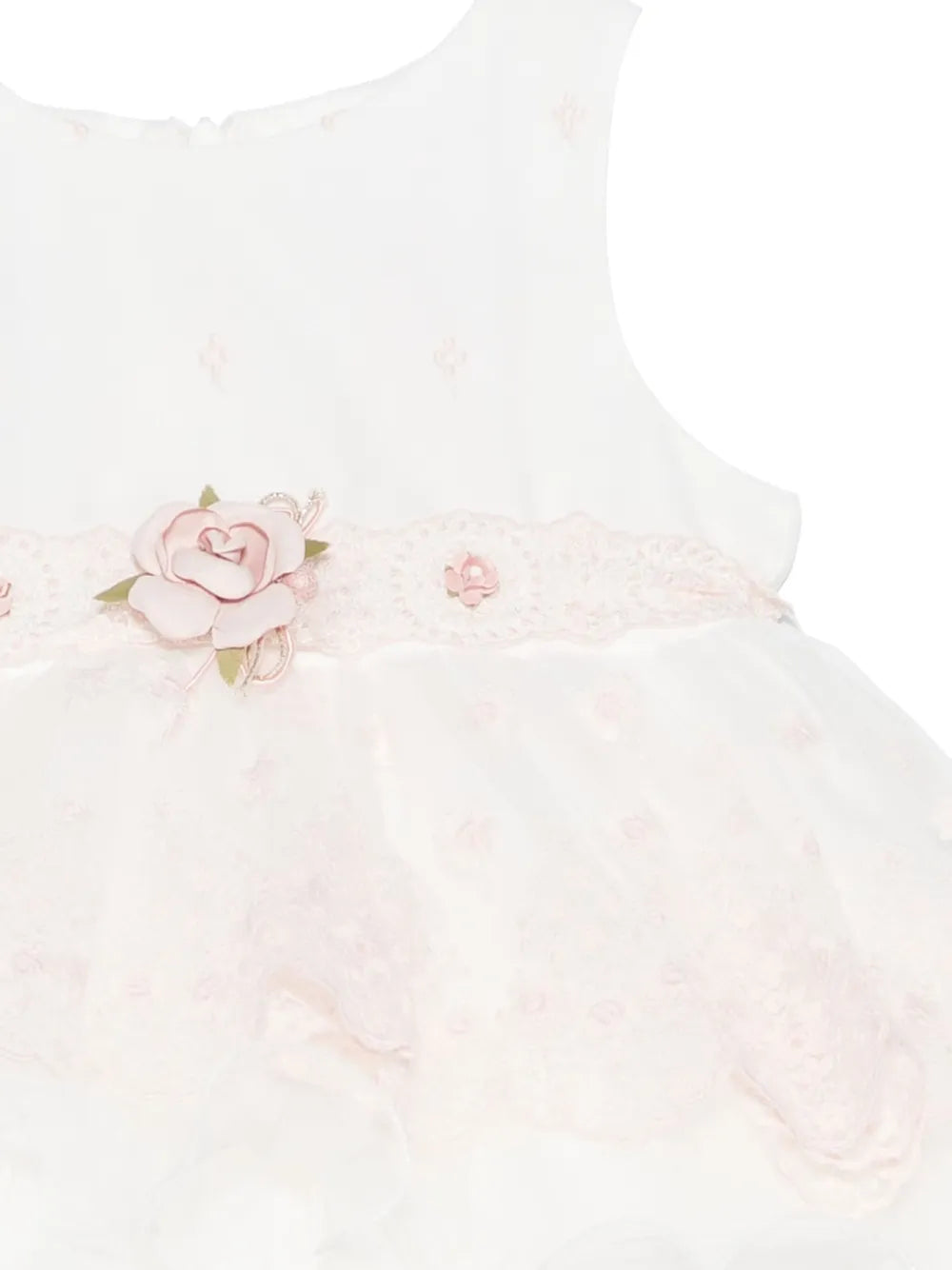 Vestido blanco de ceremonia 193 para bebé niña de la marca MIMILÚ