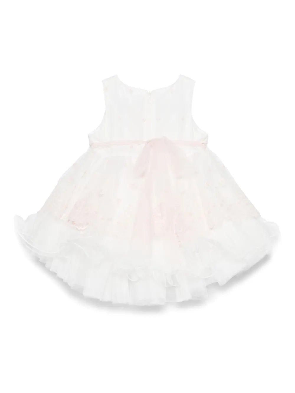 Vestido blanco de ceremonia 193 para bebé niña de la marca MIMILÚ