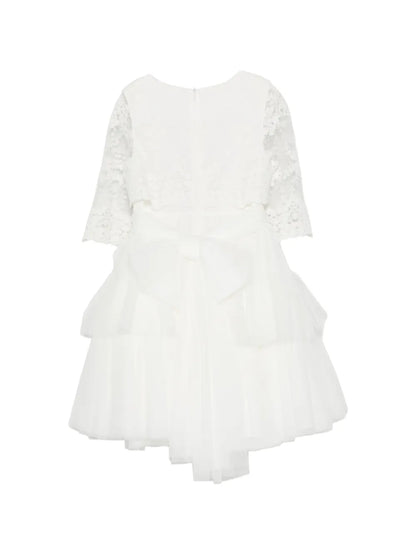 Vestido de ceremonia 209 de manga larga estilo chaqueta para niñas de la marca MIMILÚ