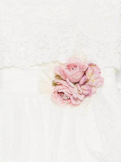 Vestido de ceremonia 209 de manga larga estilo chaqueta para niñas de la marca MIMILÚ