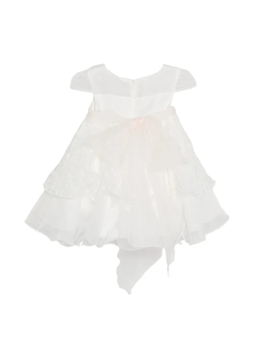 Vestido blanco de ceremonia 187 para bebé niña de la marca MIMILÚ