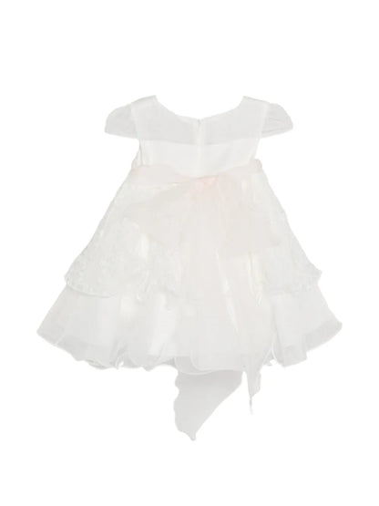 Vestido blanco de ceremonia 187 para bebé niña de la marca MIMILÚ