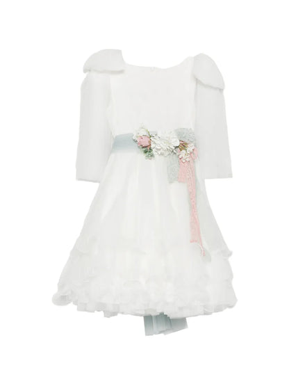 Vestido de ceremonia blanco 230 para niña de la marca MIMILÚ