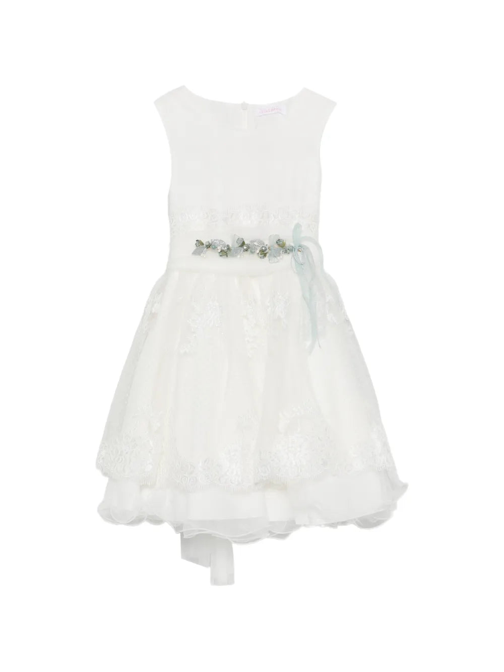 Vestido de ceremonia blanco 202 para niña de la marca MIMILÚ