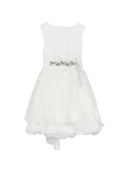 Vestido de ceremonia blanco 202 para niña de la marca MIMILÚ