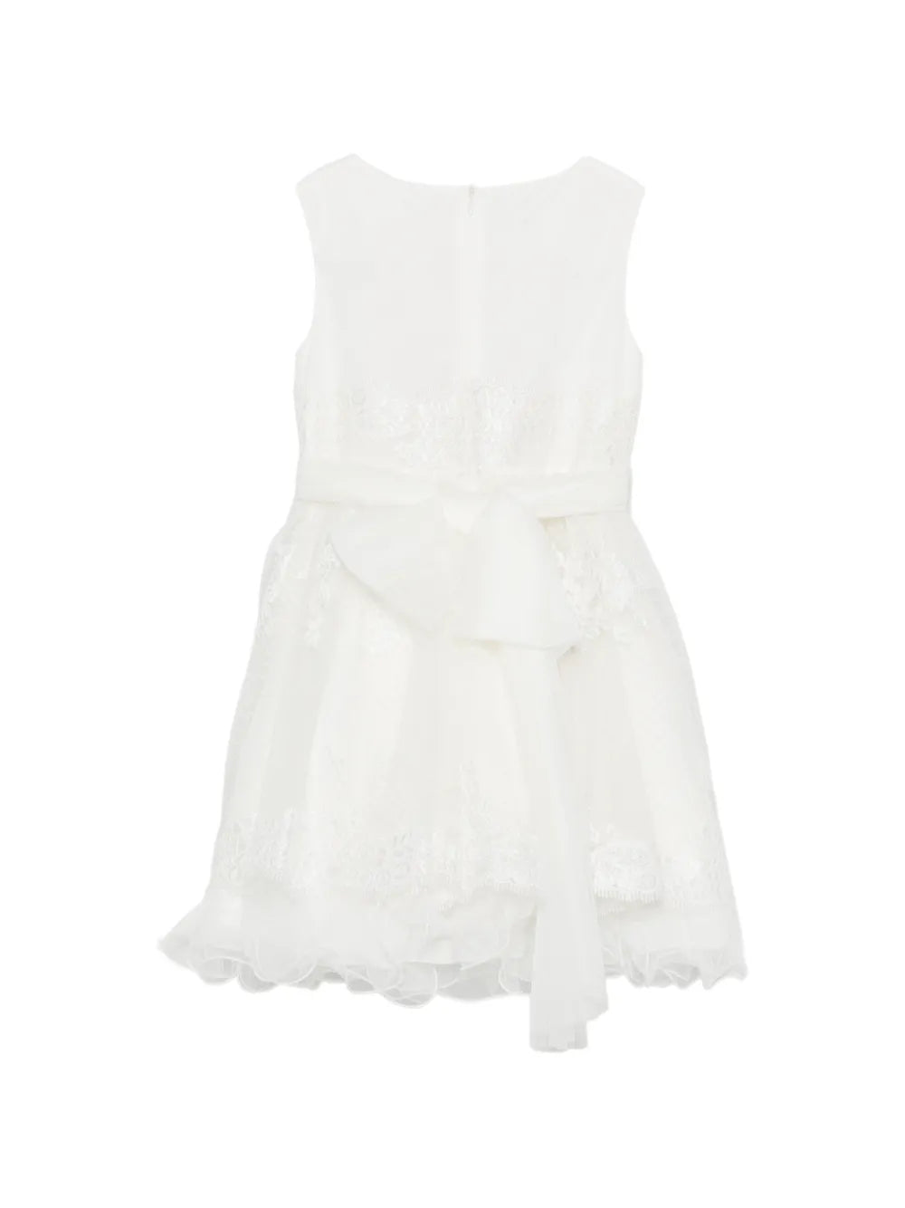 Vestido de ceremonia blanco 202 para niña de la marca MIMILÚ