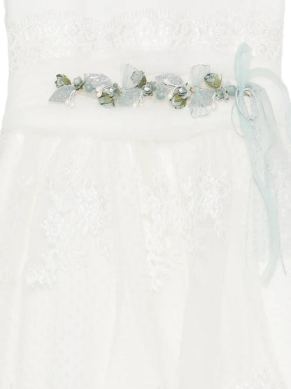 Vestido de ceremonia blanco 202 para niña de la marca MIMILÚ