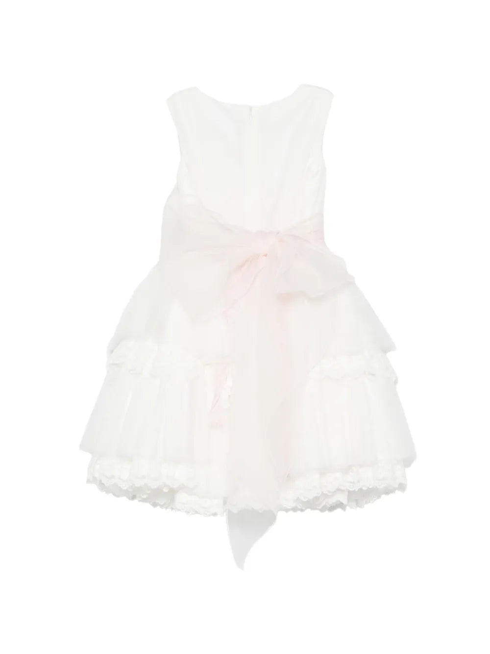 Vestido de ceremonia blanco 261 para niña de la marca MIMILÚ