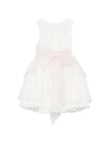 Vestido de ceremonia blanco 261 para niña de la marca MIMILÚ