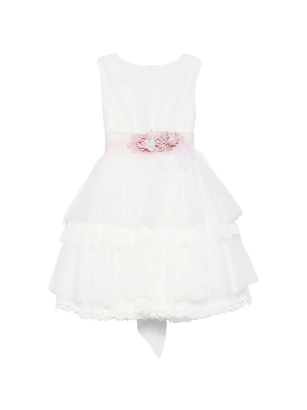 Vestido de ceremonia blanco 261 para niña de la marca MIMILÚ