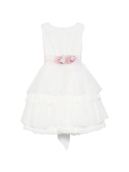Vestido de ceremonia blanco 261 para niña de la marca MIMILÚ