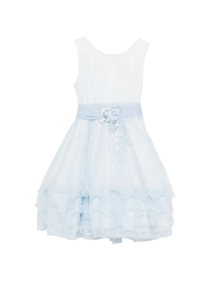 Vestido de ceremonia azul 205 para niña de la marca MIMILÚ