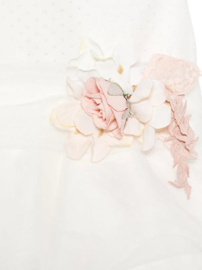 Vestido blanco de ceremonia 191 para bebé niña de la marca MIMILÚ