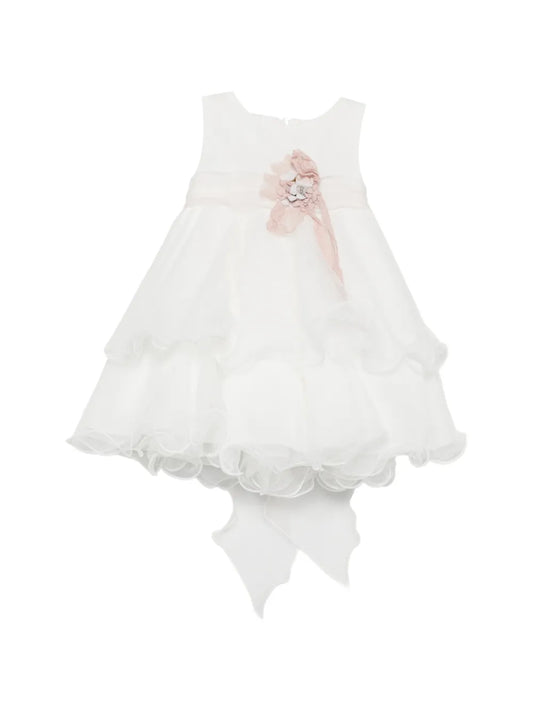 Vestido de ceremonia blanco 174 para niña de la marca MIMILÚ