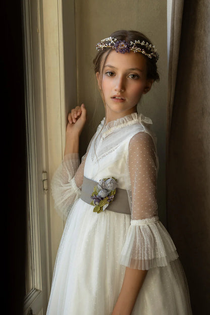 فستان SOL من ماركة MON AIR (يتضمن تاج الزهرة)