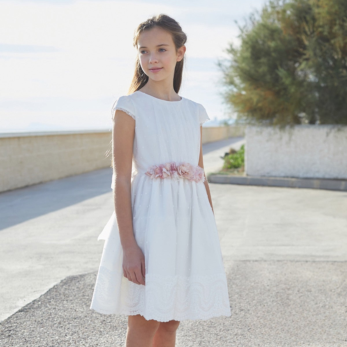 Vestido de ceremonia 593418 para niña de la marca AMAYA