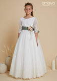 Communion dress 617006MC of the brand AMAYA