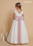 Communion dress 617020MC PINK the brand AMAYA