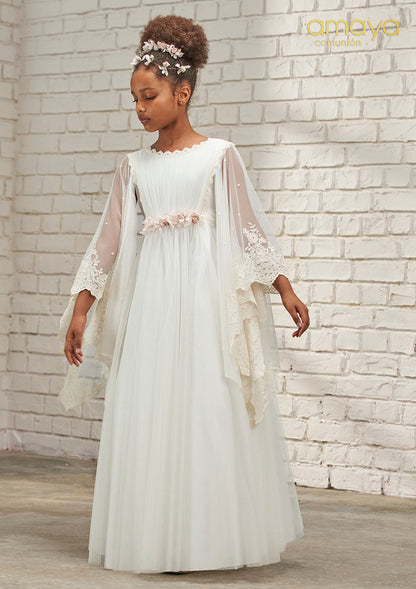 Vestido de comunión 637008MF de la marca AMAYA