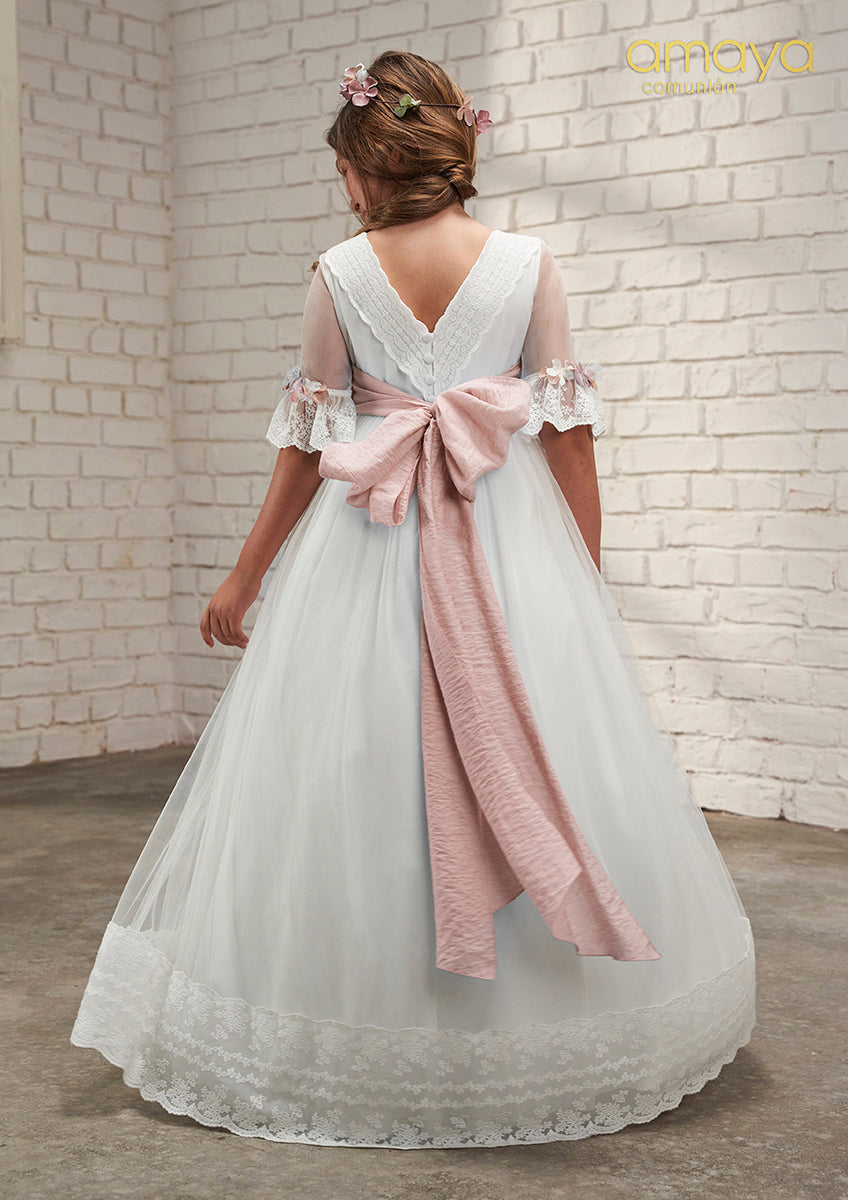 Vestido de comunión 637011MD de la marca AMAYA