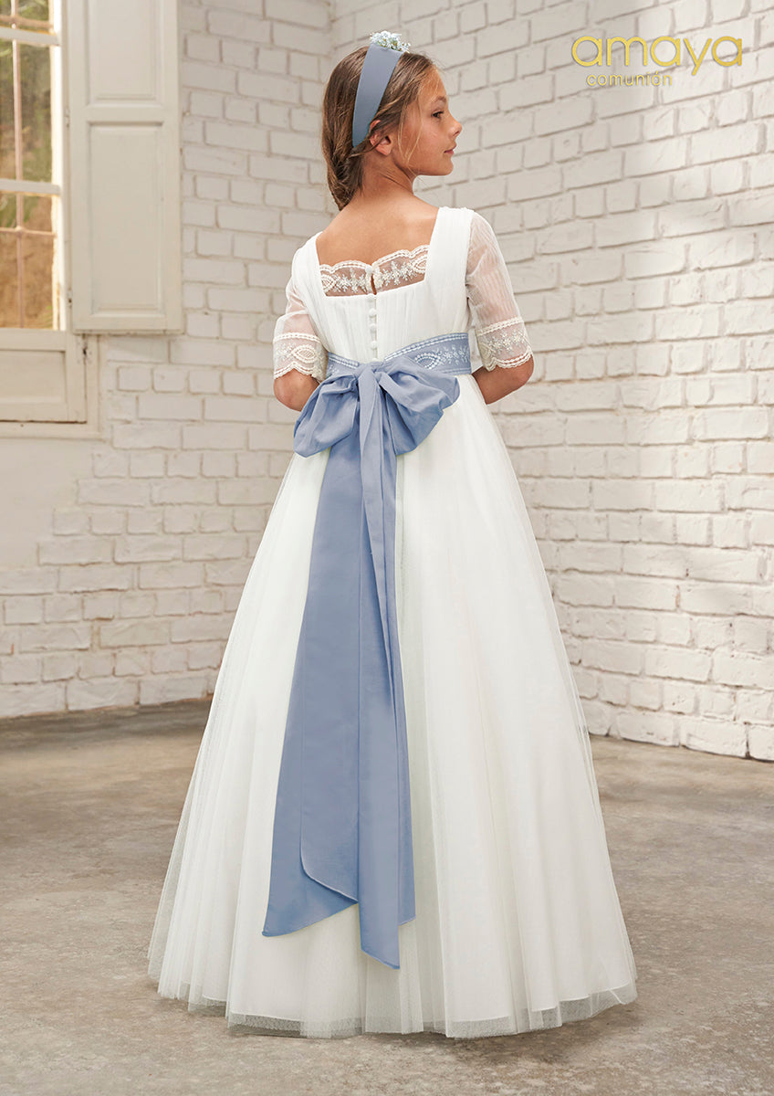 Vestido de comunión 637023MD de la marca AMAYA