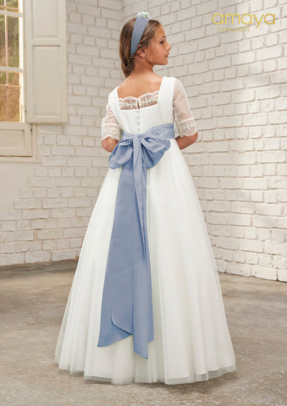 Vestido de comunión 637023MD de la marca AMAYA