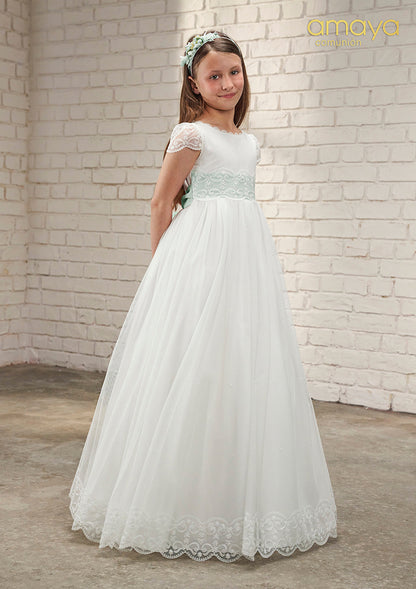 Vestido de comunión 637026MD de la marca AMAYA